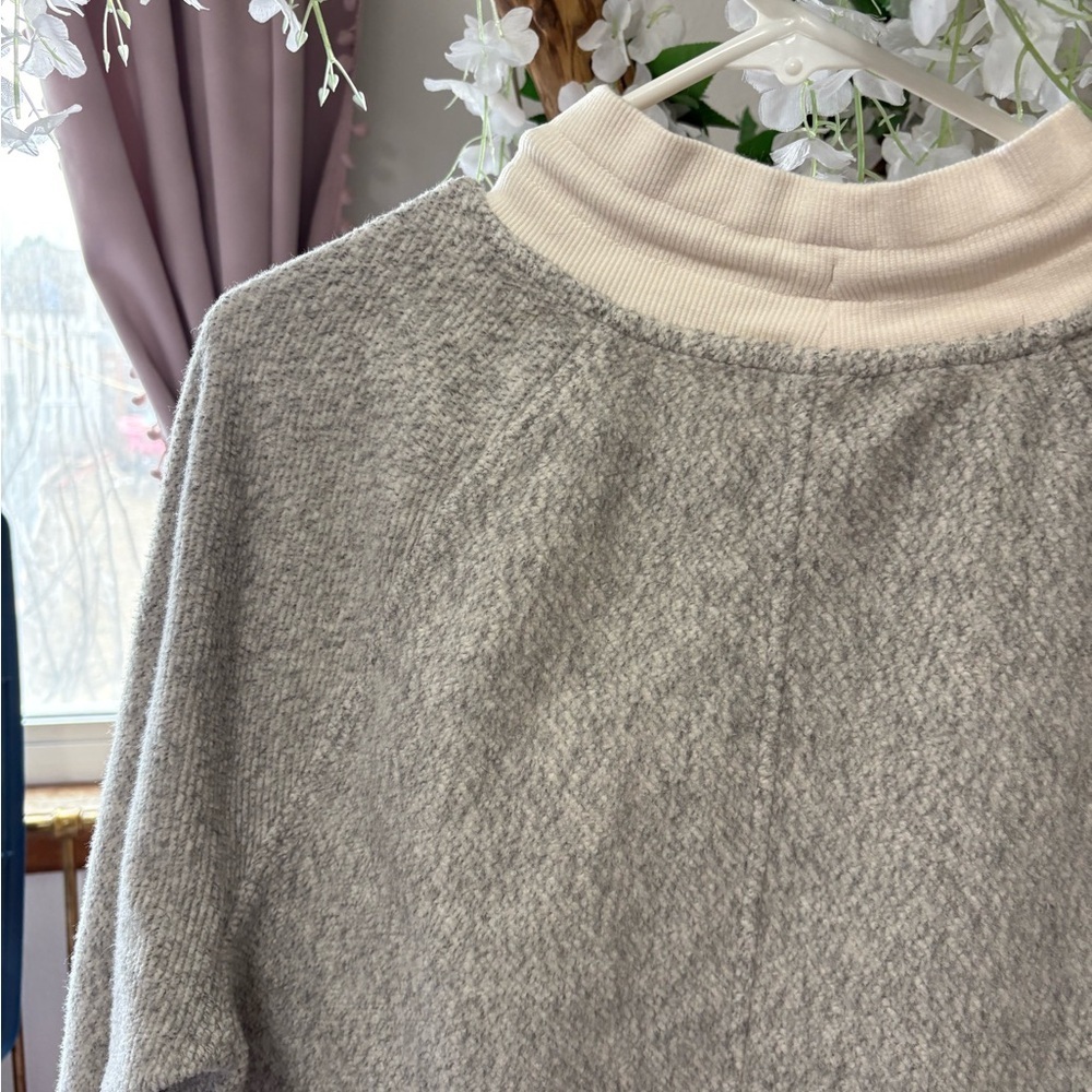 Lou & Grey Speckled Light Heather Cowl-Neck Pullover - Picture 6 of 6